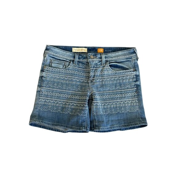 PILCRO AND THE LETTERPRESS Embroidered Denim Shorts Size 29 - Picture 2 of 12